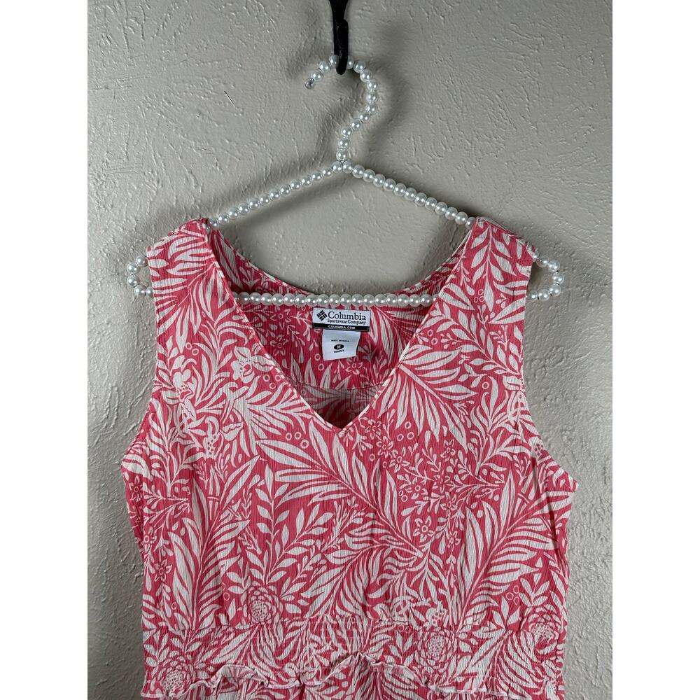 Columbia Tank Top Womens Size Medium Pink Gorpcore Vacation Coastal Summer Shirt - Picture 2 of 10